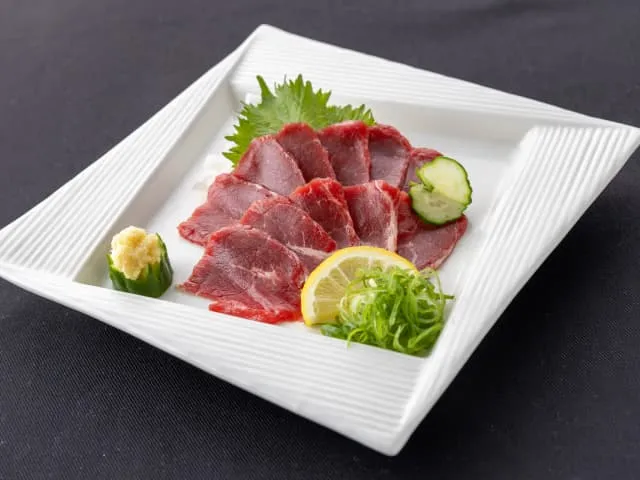 Image of Horse Sashimi from 'Fujichiku'.